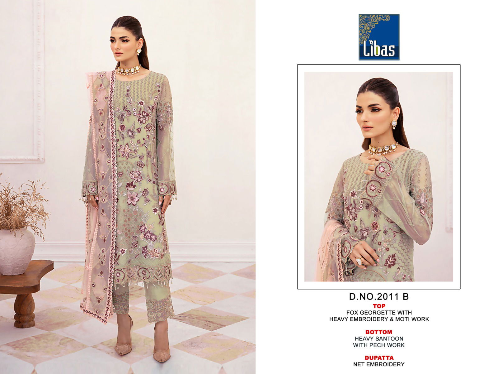 Libas 2011 Designer Faux Georgette Pakistani Suits Catalog